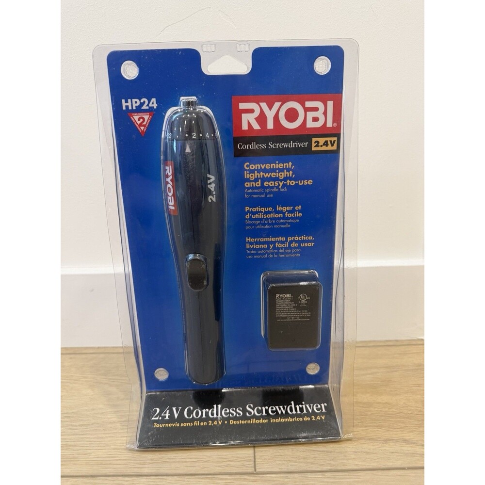 Ryobi  Cordless Screwdriver 2.4v. HP24 Tool. Sealed. New NIB